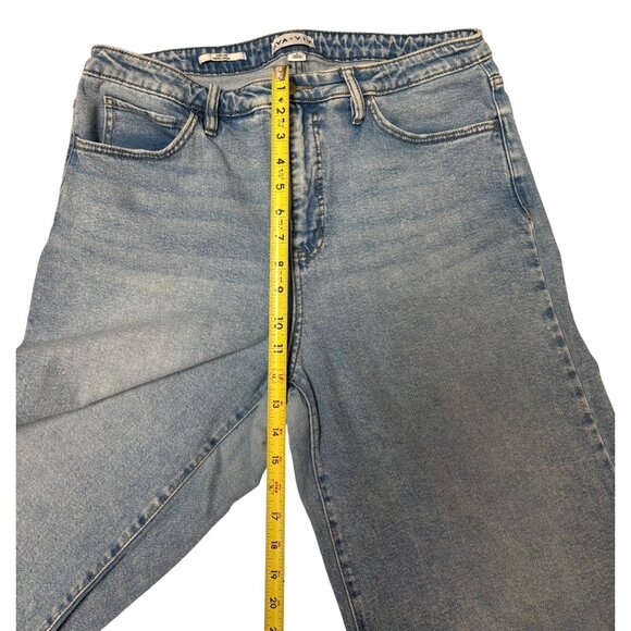 Ava & Viv Wide Leg Lighter Wash Denim Jeans Size 16 Womens Relaxed Fit Stretch - Picture 11 of 14